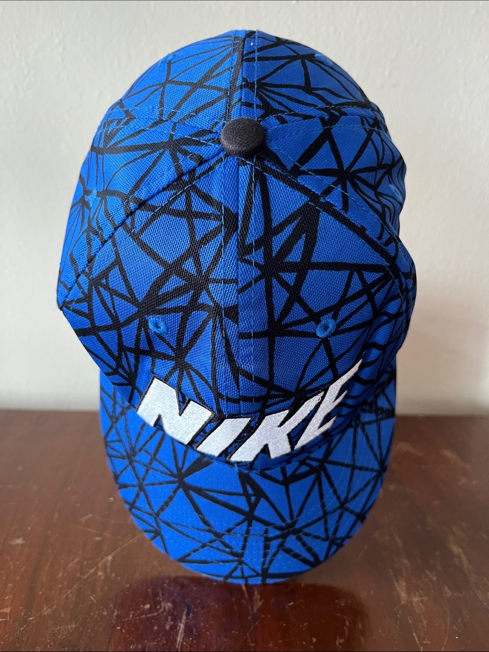 Nike Blue Graphic Five-Panel Cap with White Logo - Picture 6 of 12